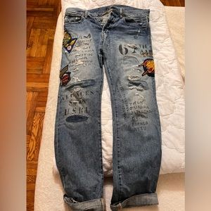 Polo Ralph Lauren WWII Airborne Jeans 32x32 Straight Slim Fit